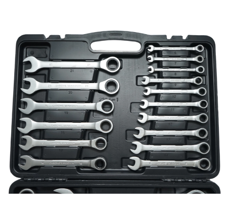 Trusa 22 chei combinate cu clichet 6-32mm CrV DISLN78 (BK78280) [3]