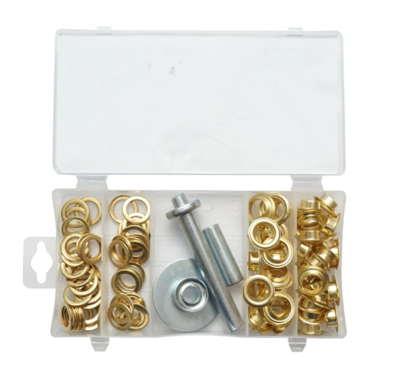 Trusa capse rotunde cu instrumente de montaj pentru prelate 103 piese DISUH49 (BK99843) [1]