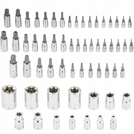 Trusa chei biti torx, tubulare E-torx, torx plus 60piese (VRF08065) [2]