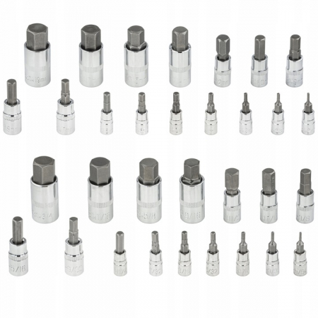 Trusa chei imbus hexagonale metrice 32piese 2-19mm si inch 5-64-¾ (VRF08069) [2]