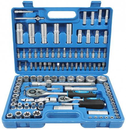 Trusa chei scule 108 piese, tubulare lungi capate surubelnita E torx (BK-109-01) [1]