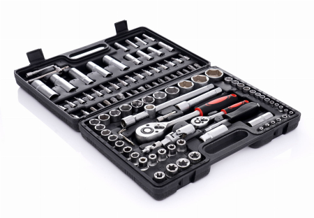 Trusa chei scule 108 piese, tubulare lungi capate surubelnita E torx (EC303) [1]