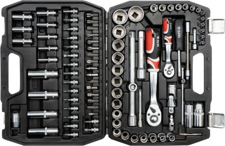 Trusa chei scule 94 piese, tubulare 12 colturi bihex lungi capate surubelnita (YT-12682) [5]