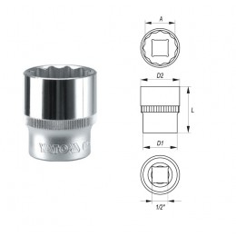 Trusa chei scule 94 piese, tubulare 12 colturi bihex lungi capate surubelnita (YT-12682) [1]