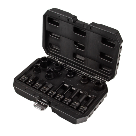 Scule Atelier Auto - Trusa chei speciale etrieri frana pentagonale si hexagonale 1/2 Cr-Mo 16 piese (M58279)