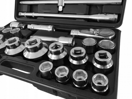 Trusa chei tubulare 21-65mm hexagonale 6 colturi de forta 3 4 și 1 tol (V39080) [2]