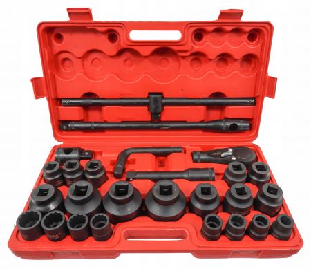 Trusa chei tubulare 26 piese 21-65mm hexagonale 6 colturi de forta 3 4 și 1 tol (V39472) [2]
