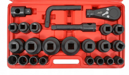 Trusa chei tubulare 26 piese 21-65mm hexagonale 6 colturi de forta 3 4 și 1 tol (V39472) [7]