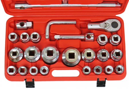 Trusa chei tubulare 26 piese 21-65mm hexagonale 6 colturi de forta 3 4 și 1 tol (M58254) [3]