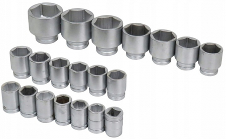 Trusa chei tubulare 26 piese 21-65mm hexagonale 6 colturi de forta 3 4 și 1 tol (M58254) [4]