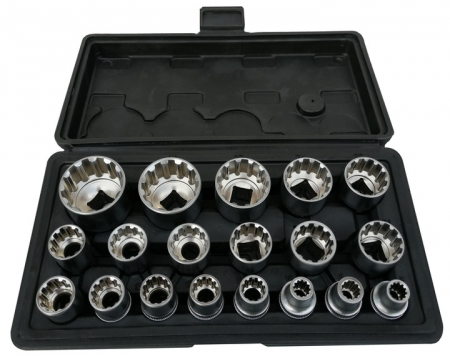 Trusa chei tubulare 8-32mm universale 19piese cu colturi stelat patrat hexagonal (SK-019-02) [8]