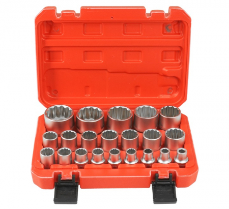 Trusa chei tubulare 8-36mm universale 21piese cu colturi stelat patrat hexagonal (V39104) [4]