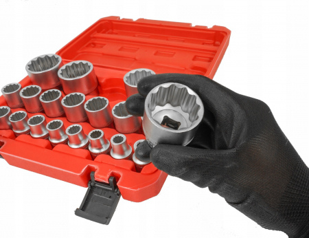 Trusa chei tubulare 8-36mm universale 21piese cu colturi stelat patrat hexagonal (V39104) [9]