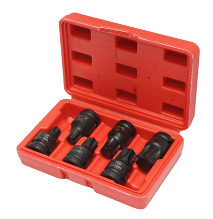 Trusa chei tubulare de impact torx T55-T100, patrat 1/2 inch 6 piese (DISTT07) [1]