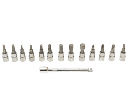 Trusa cheie dinamometrica cu clichet 1/4 2-24 NM cu prelungitor si 14 biti DISLF90 (BK88726) [3]