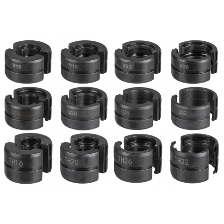 Trusa cleste hidraulic 12T sertizat tevi tip V U TH cu bacuri 16-32mm (AL55915C) [9]