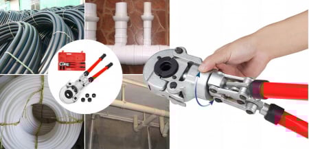 Trusa cleste sertizat tevi PEX AL cu cremaliera 4 bacuri 16-32mm (V86264) [2]
