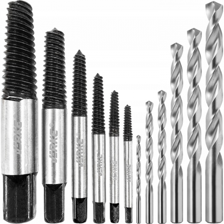 Trusa complet burghie extractoare suruburi cu filet invers (V86480) [6]