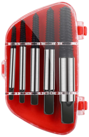 Trusa complet extras suruburi rupte burghie extractoare 3-22mm cu filet invers 5 piese (KD10263) [2]