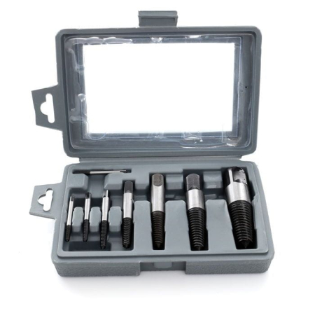 Trusa complet extras suruburi rupte burghie extractoare 3-26mm cu filet invers 8 piese (KD10262) [6]