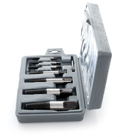 Trusa complet extras suruburi rupte burghie extractoare 3-26mm cu filet invers 8 piese (KD10262) [4]