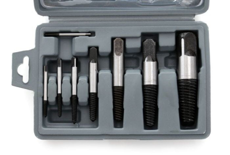 Trusa complet extras suruburi rupte burghie extractoare 3-26mm cu filet invers 8 piese (KD10262) [5]