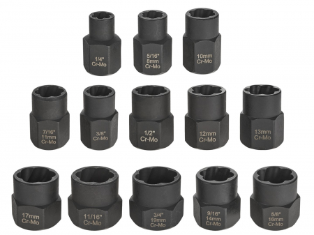 Trusa complet extras suruburi rupte burghie extractoare cu filet invers spart piulite deteriorate 6-19mm 26piese (G30036) [6]