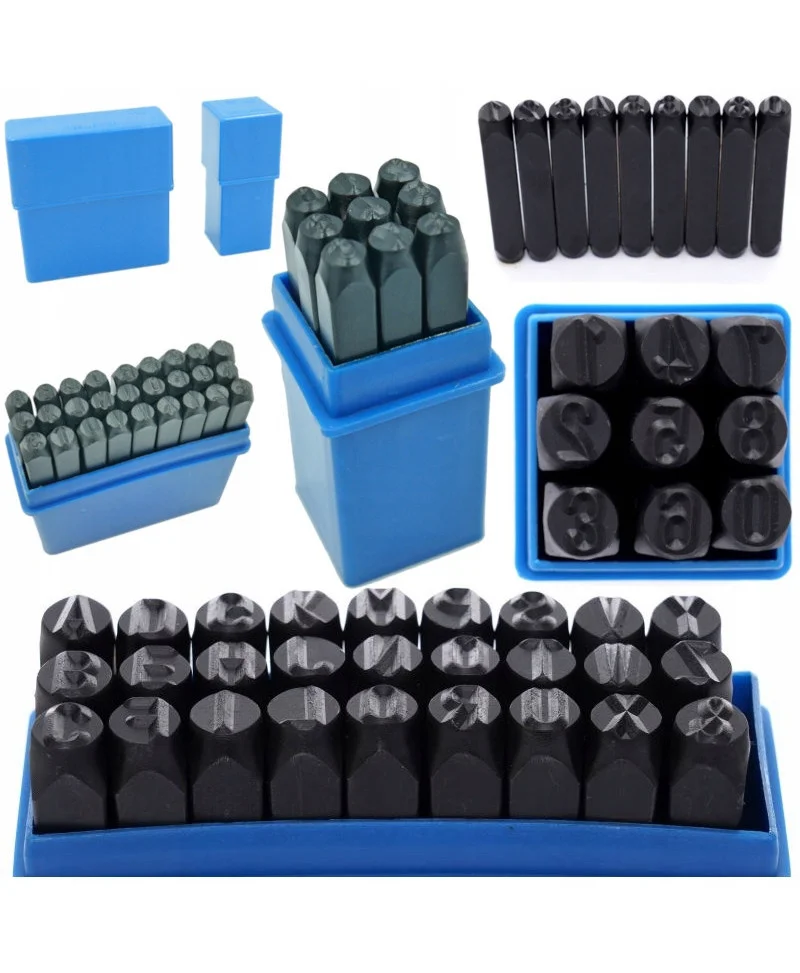 Produse noi (necategorizate) - Trusa de poansoane cu cifre 0-9 dimensiune 8mm (KD11204)