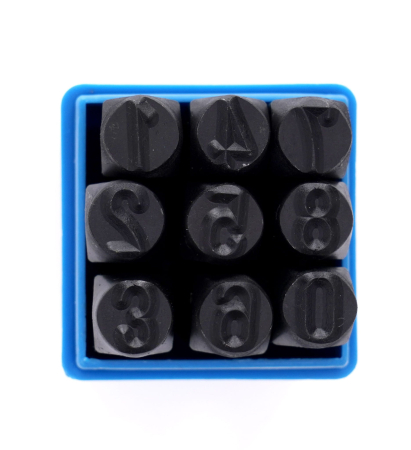 Trusa de poansoane cu cifre 0-9 dimensiune 8mm (KD11204) [4]