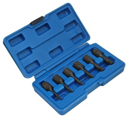 Extras suruburi piulite - Trusa extractoare pentru suruburi rupte ⅜ 2-10mm 6piese (S-1036B)