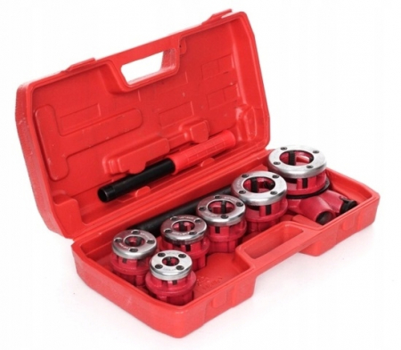 Trusa filetat teava tevi 6piese  ¼, ⅜, ½, ¾, 1, 1 ¼ (KD332) [4]