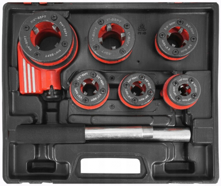 Trusa filetat teava tevi 6piese  ¼, ⅜, ½, ¾, 1, 1 ¼ (V07516) [6]