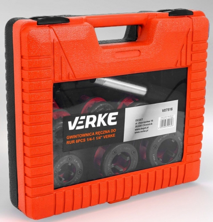 Trusa filetat teava tevi 6piese  ¼, ⅜, ½, ¾, 1, 1 ¼ (V07516) [4]