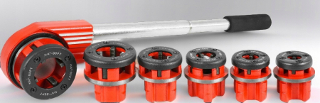 Trusa filetat teava tevi 6piese  ¼, ⅜, ½, ¾, 1, 1 ¼ (V07516) [10]