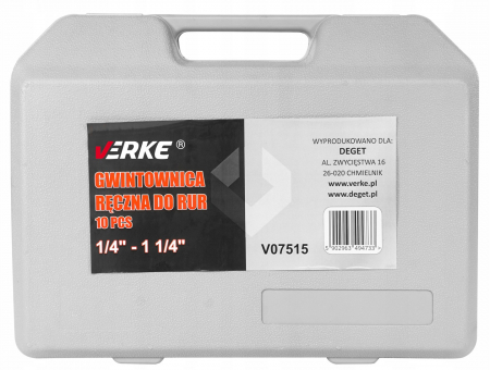 Trusa filetat teava tevi cu antrenor 3⁄8, ½, ¾, 1, 1 ¼ (V07515) [2]