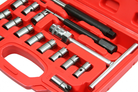 Trusa freze pentru injectoare 17piese curatat reconditionat orificiu scaun (M57684) [4]