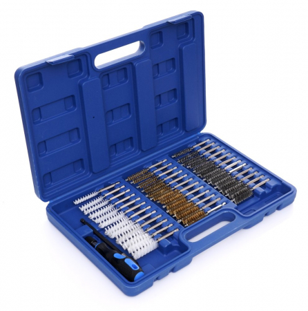Extras injector supape - Trusa perii curatare canale injectoare bujii 38 piese (TA4125)