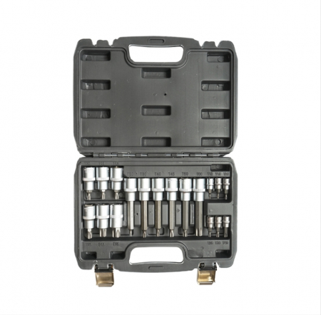 Biti hex/torx/spline - Trusa profesionala torx cu biti torx T10-T70 18 piese DISLF91 (BK88727)