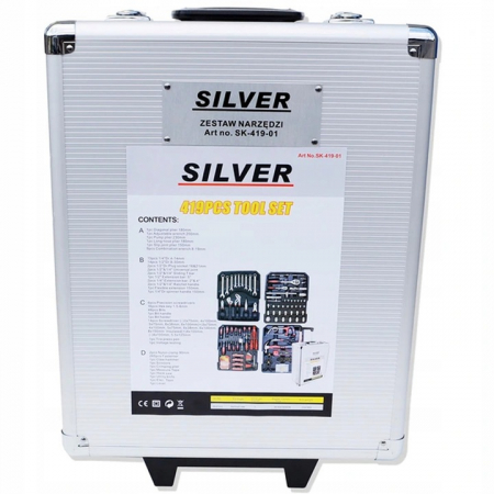 Trusa scule 419piese tip valiza geamantan troler (SK-419-01) [1]