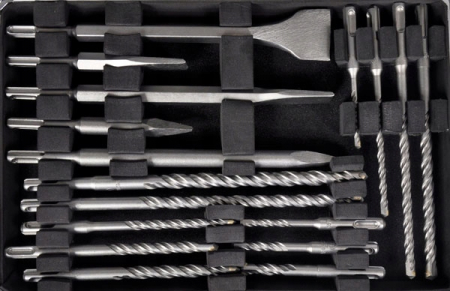 Trusa set 12 burghie 5-14mm dalti SDS+ pentru beton 17 piese (G40036) [3]