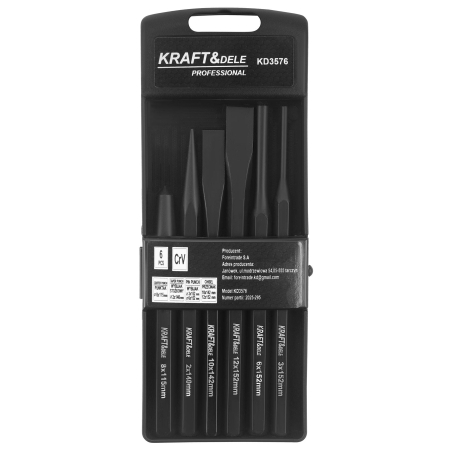 Trusa set 6 dornuri si dalti din otel calit Cr-V (KD3576) [6]