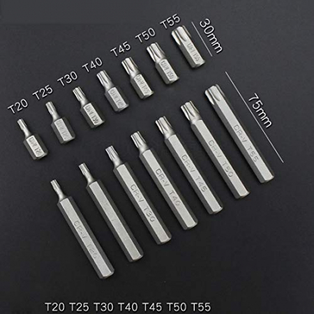 Trusa Set bit torx hex spline 40 piese scurte, lungi 12 38 (30202) [5]