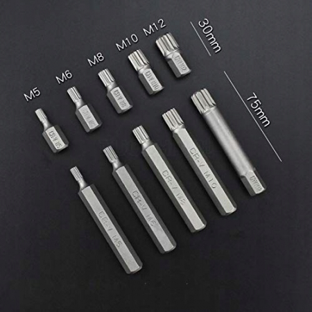 Trusa Set bit torx hex spline 40 piese scurte, lungi 12 38 (30202) [4]