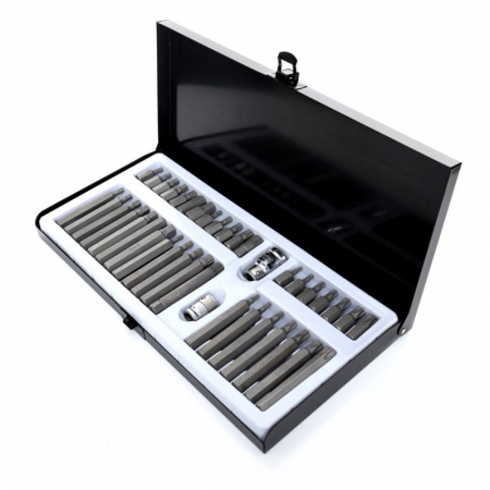 Scule de mana - Trusa Set bit torx hex spline 40 piese scurte, lungi (KD10220)