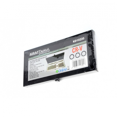 Trusa Set bit torx hex spline 40 piese scurte, lungi (KD10220) [7]