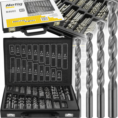 Burghie freze carote dalti dornuri - Trusa set burghiu HSS 170piese (N4602)