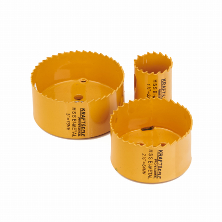 Trusa set carote freze bimetal HSS 19-76mm lemn metal plastic 17piese (KD10758) [8]