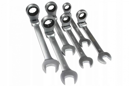 Trusa set chei combinate cu clichet articulate 6-32mm 22piese, cap flexibil (M58610) [6]