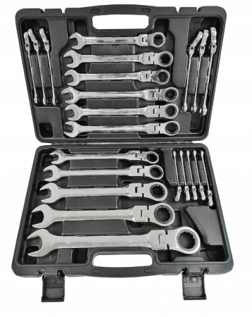 Trusa set chei combinate cu clichet articulate 6-32mm 22piese, cap flexibil (SK-022-02) [1]