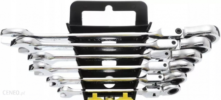 Trusa set chei combinate cu clichet articulate 8-19mm 6piese, cap flexibil (SK-006-01) [3]